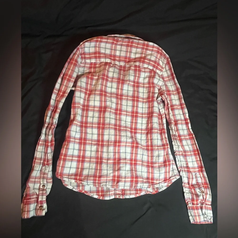 Abercrombie‎ Kids Size XS Vintage Y2K Button Up Plaid Shirt